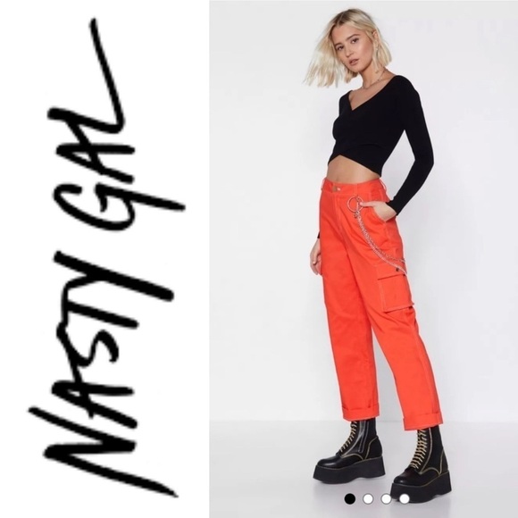 Nasty Gal Pants - Nasty Gal In a Sticky Stitch-uation Utility Pants